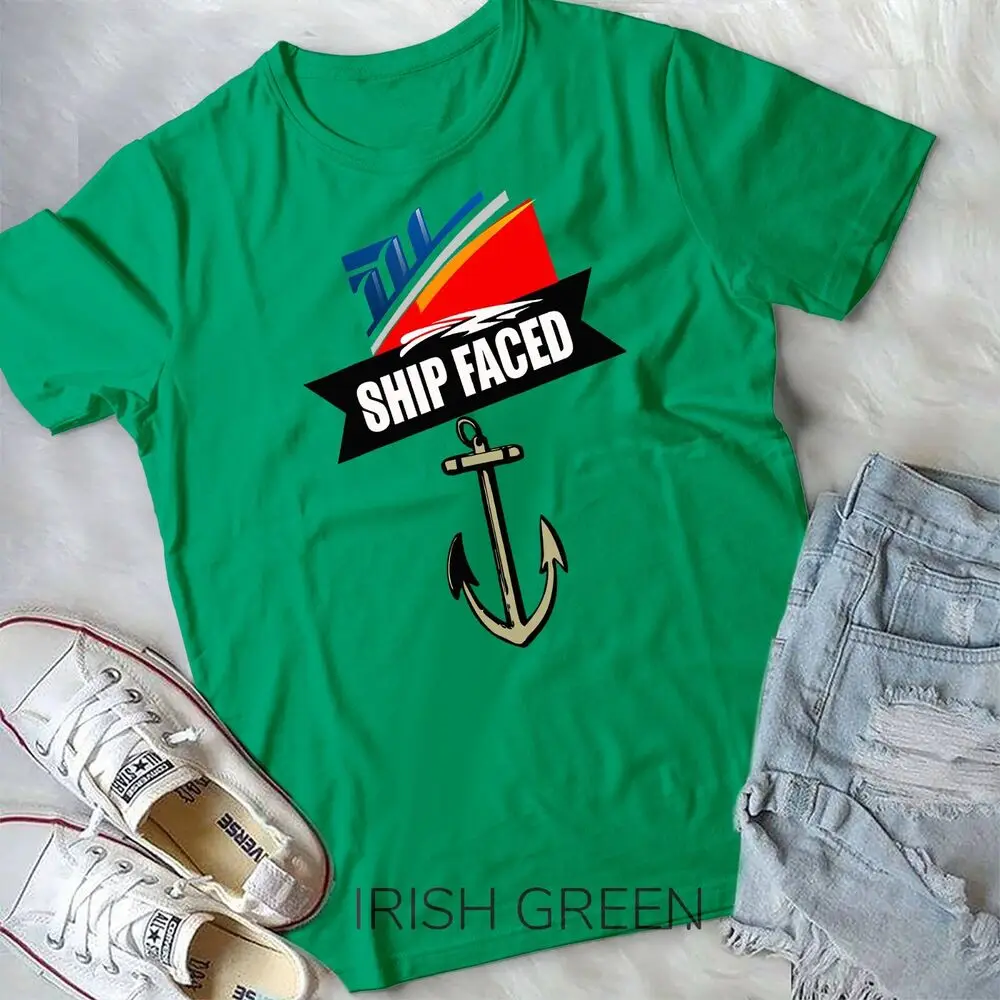 Funny Ship Faced Booze Cruise & Boating Nautical Pun T-Shirt Unisex T-shirt