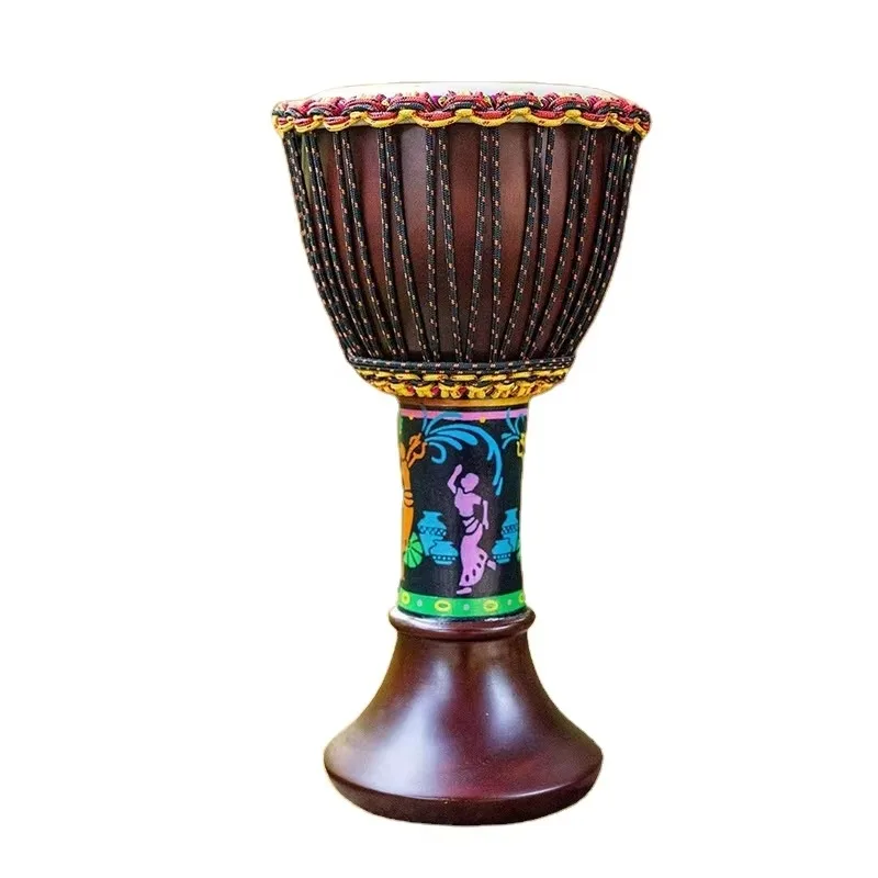 Wholesale Peacock Djembe Goat Skin Hand Drum Factory Direct