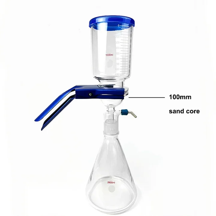 2026/Tiandi Lab Glass Vacuum Filtration Assembly Filter Kit with 2000ml Filtering Flask
