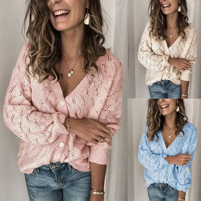 

Женский зимний свитер 2023, уличный вязаный длинный свеч V-Ne, утепленный, стандартный крой, модный женский трикотаж