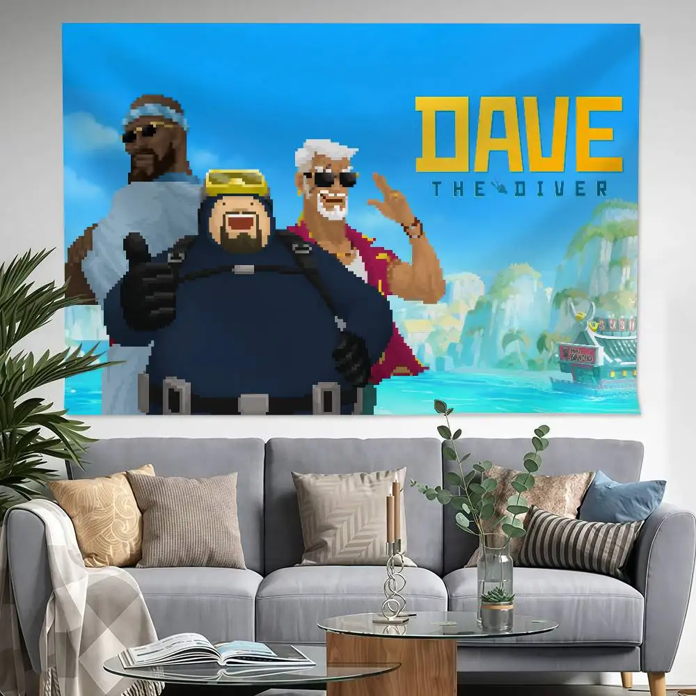 

Game D-Dave The D-Diver 150x200cm 60x90cm Flag Decoration Outdoor Picnic Party Home Camping Party Art Hanging Banner