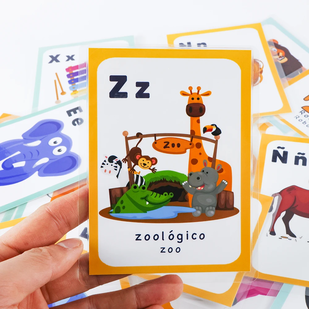 27 шт., Детские карточки с буквами по методу Монтессори