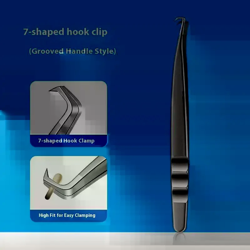 7-vormige haakclip Acne mee-eter pincet Gezichtsschoonheid Verwijder acne-naaldgereedschap voor huidverzorging