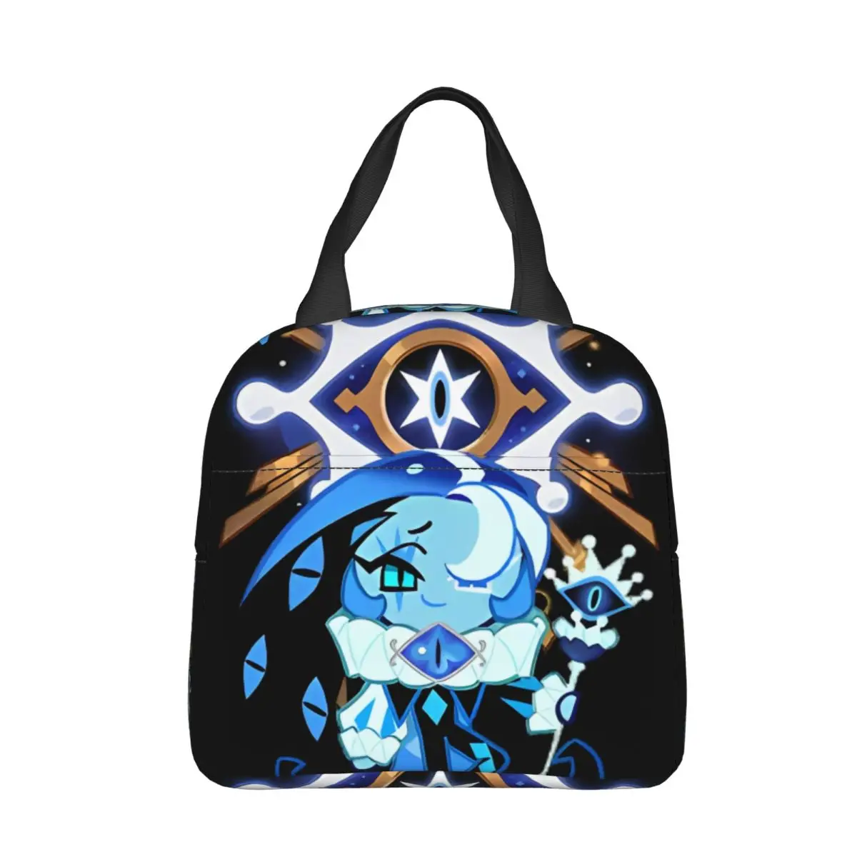 Shadow Milk Cookie Run Kingdom Insulated Lunch Bags Thermal Bag Meal Container Cute Cartoon Anime Lunch Box Tote Food Bag