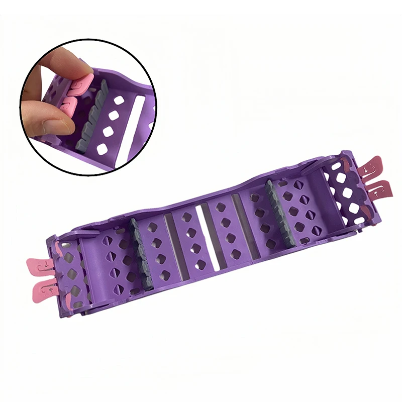 Dentalinstrumente, Kunststoff-Desinfektionsbox, Aufbewahrungskoffer für die zahnärztliche Sterilisation für 4 Halter, autoklavierbare Zahnarzt-Kassettenregale – Detail 2