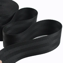 2/5/10Meters 20/25/32/38/50/70/75mm Black Nylon Webbing Tapes Bag Ribbon Strap Belt Sling Band Garment Sewing Decoration Lace