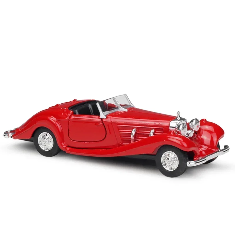 WELLY 1:36 1936 Mercedes-Benz 500K Alloy Model Car Diecast Metal Pull-back Model Vehicles B630