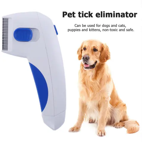 Pets Lice Remover Gentle and Safe Electric Lice Comb Effective Flea Comb for Dandruff Removal/Hair Stains/Removing Fleas