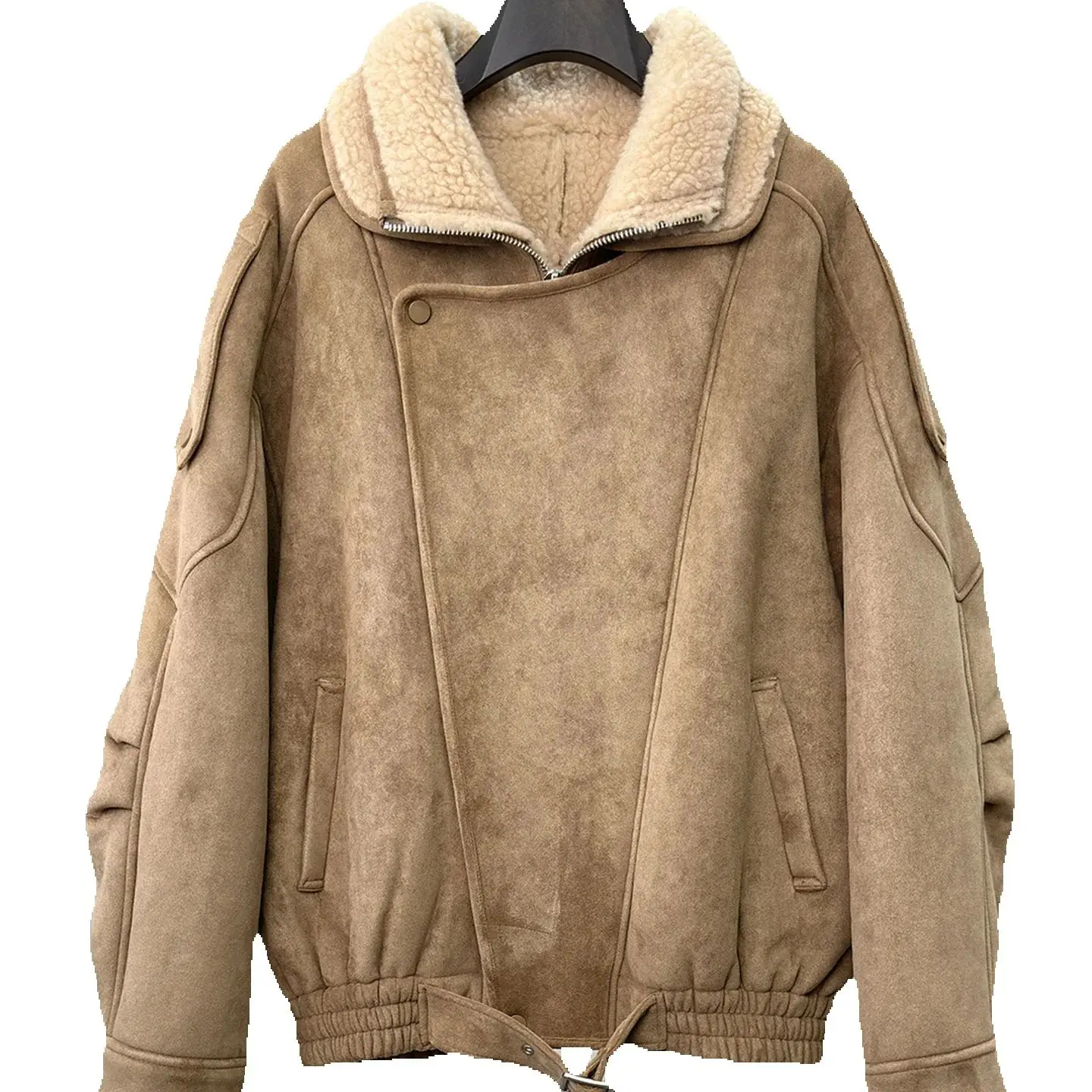 

All-wool sheepskin cut fur coat for women 2025 winter new casual and fashionable sheepskin and fur coat