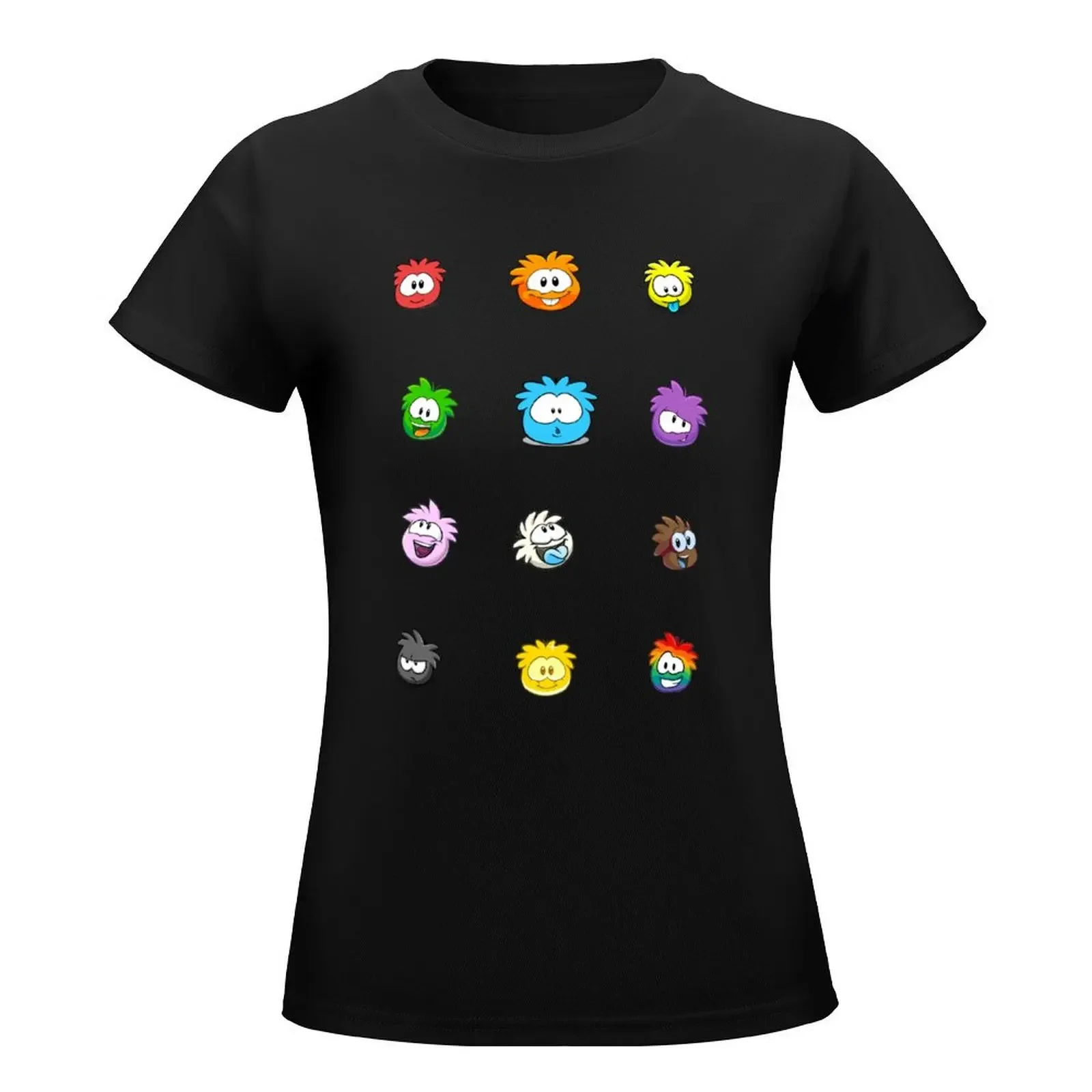 Club penguin Puffle pack T-Shirt aesthetic clothes oversized summer top Aesthetic clothing Women clothes