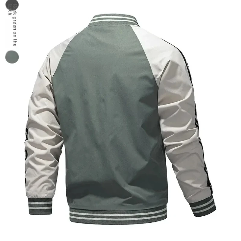 Giacca da baseball da uomo nuova versatile per la primavera autunno Cappotto impermeabile antivento alla moda casual Giacche semplici alla moda