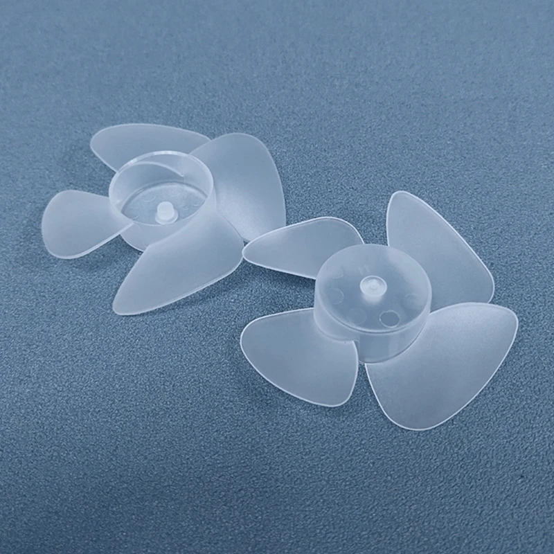 Transparent Plastic Fan Hair Dryer Universal High-power Motor Plastic Fan 4 Fan Replacement