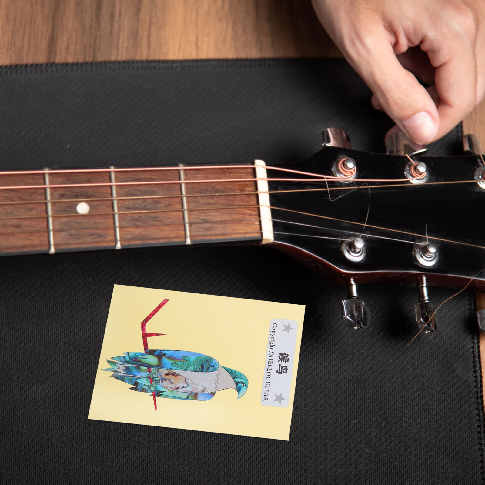 

Guitar Decoration Stickers Diy Head Animal Electric Fretboard Decal for Acoustic Bass