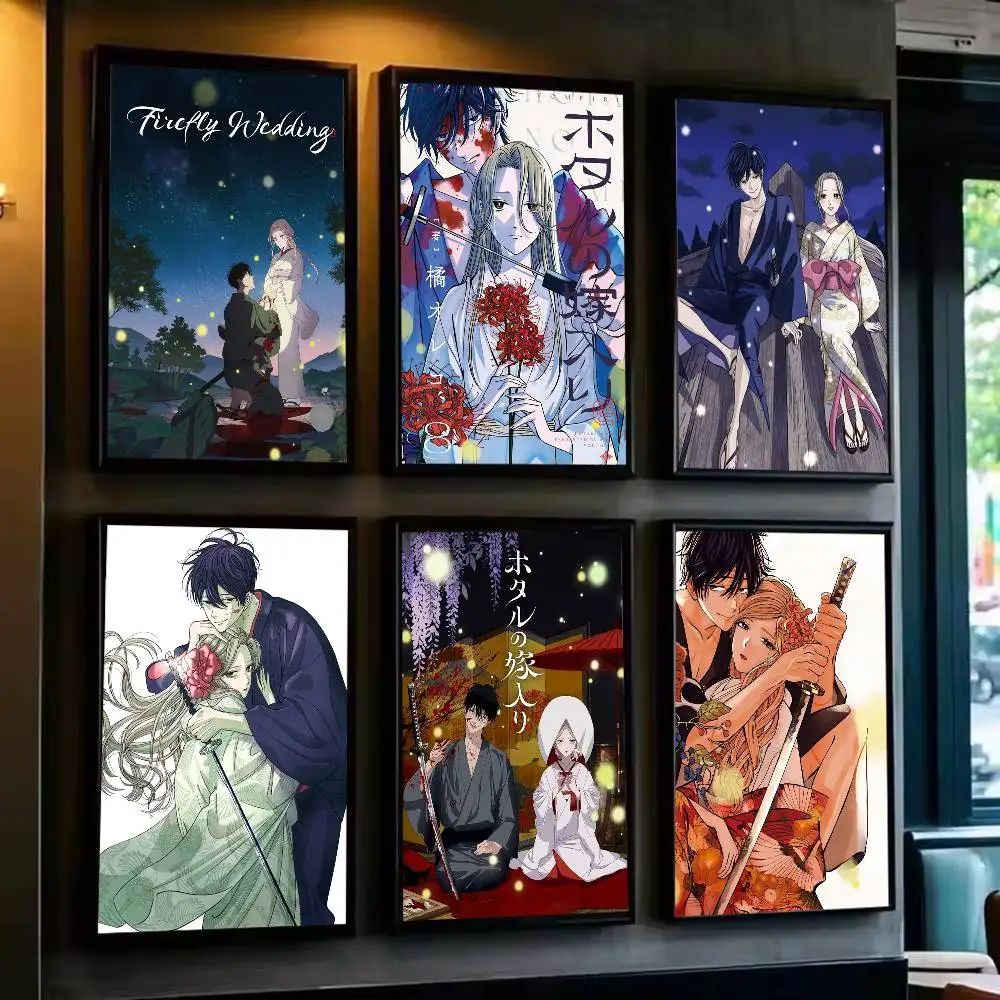 Anime F-Firefly Wedding Poster Versatile HD Waterproof Wall Art Self-Adhesive Decor for Any Space Ideal Gift