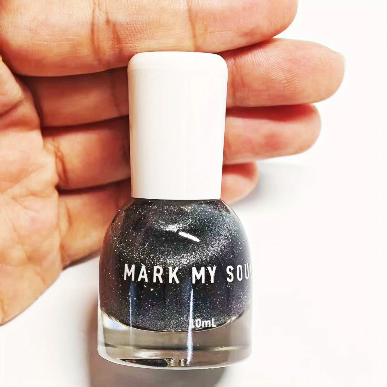 S128 Black starry sky baking free cat eye nail polish
