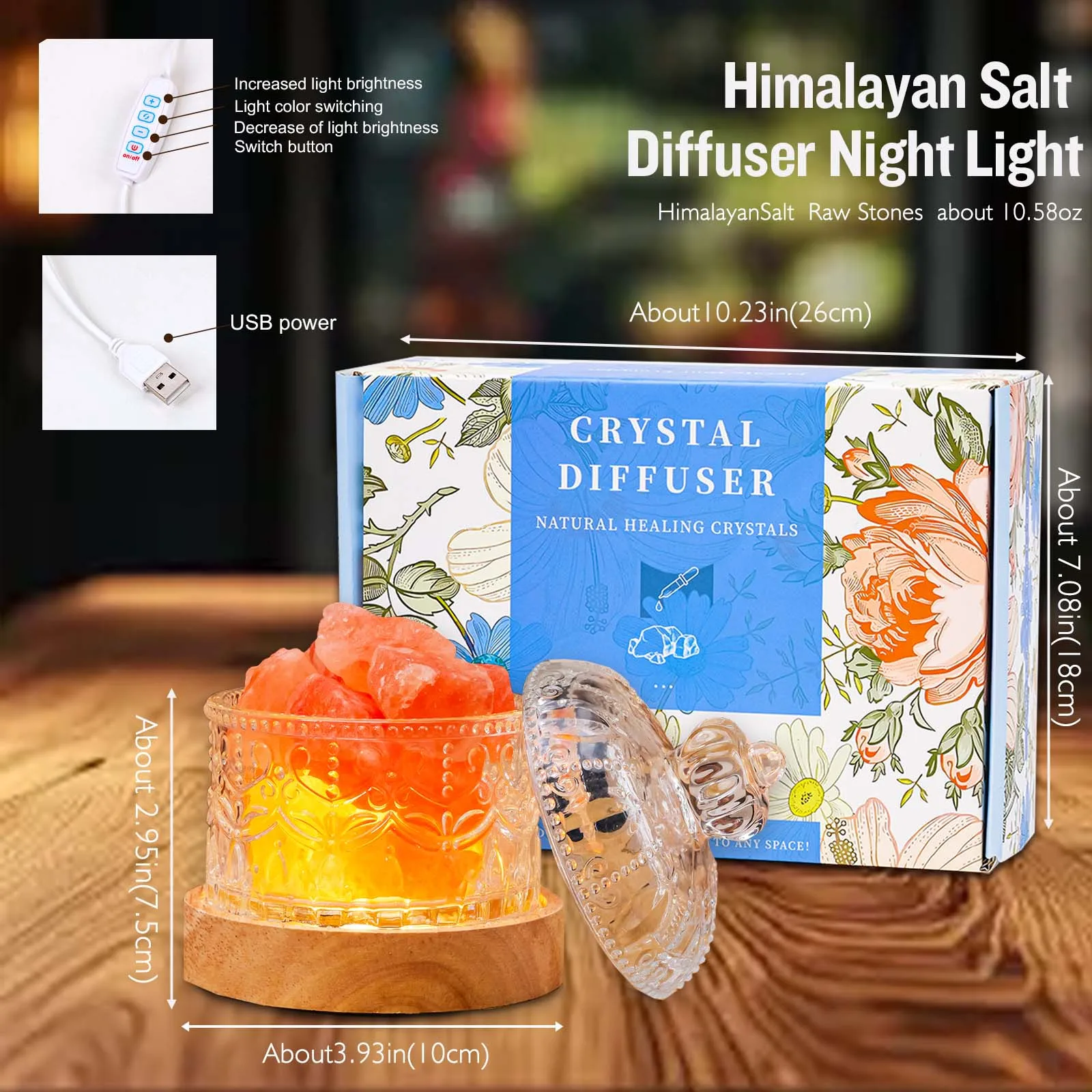 Lámpara decorativa de incienso fragante de cuarzo rosa, minerales de aromaterapia, piedra cruda de cristal Natural, decoración del hogar, regalo de Navidad, 1 ud.