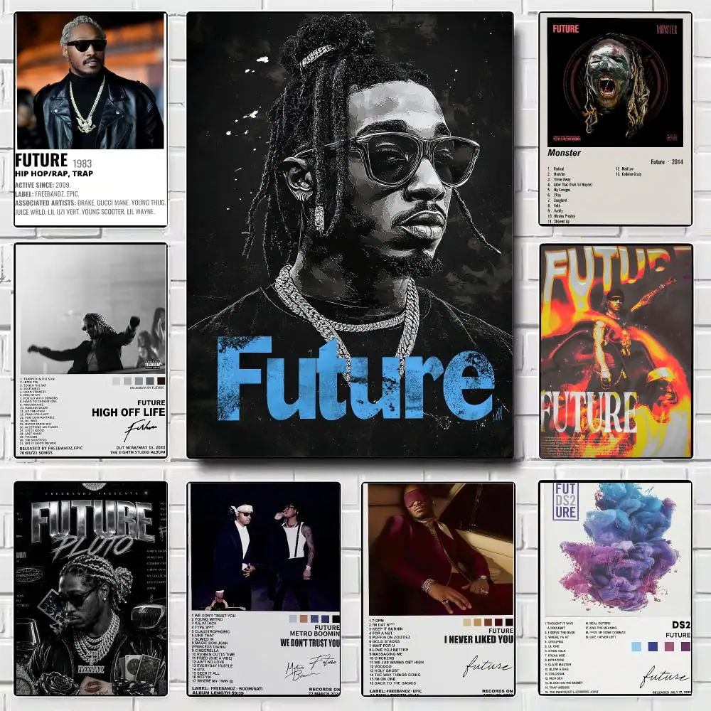 Rapper Future Poster Modern Wall Art for Bedroom Living Room Cafe Bar Aesthetic Home Decor Gift