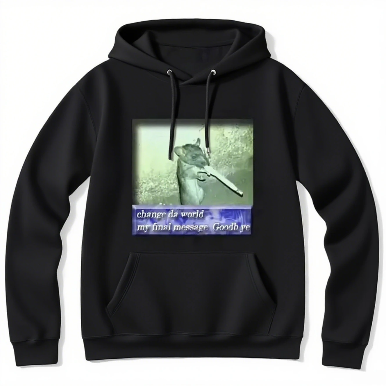

Smoking Mouse Graphic Printing Autumn and Winter Pure Cotton Men's and Women's Hoodies Casual Outdoor Street Sports Training