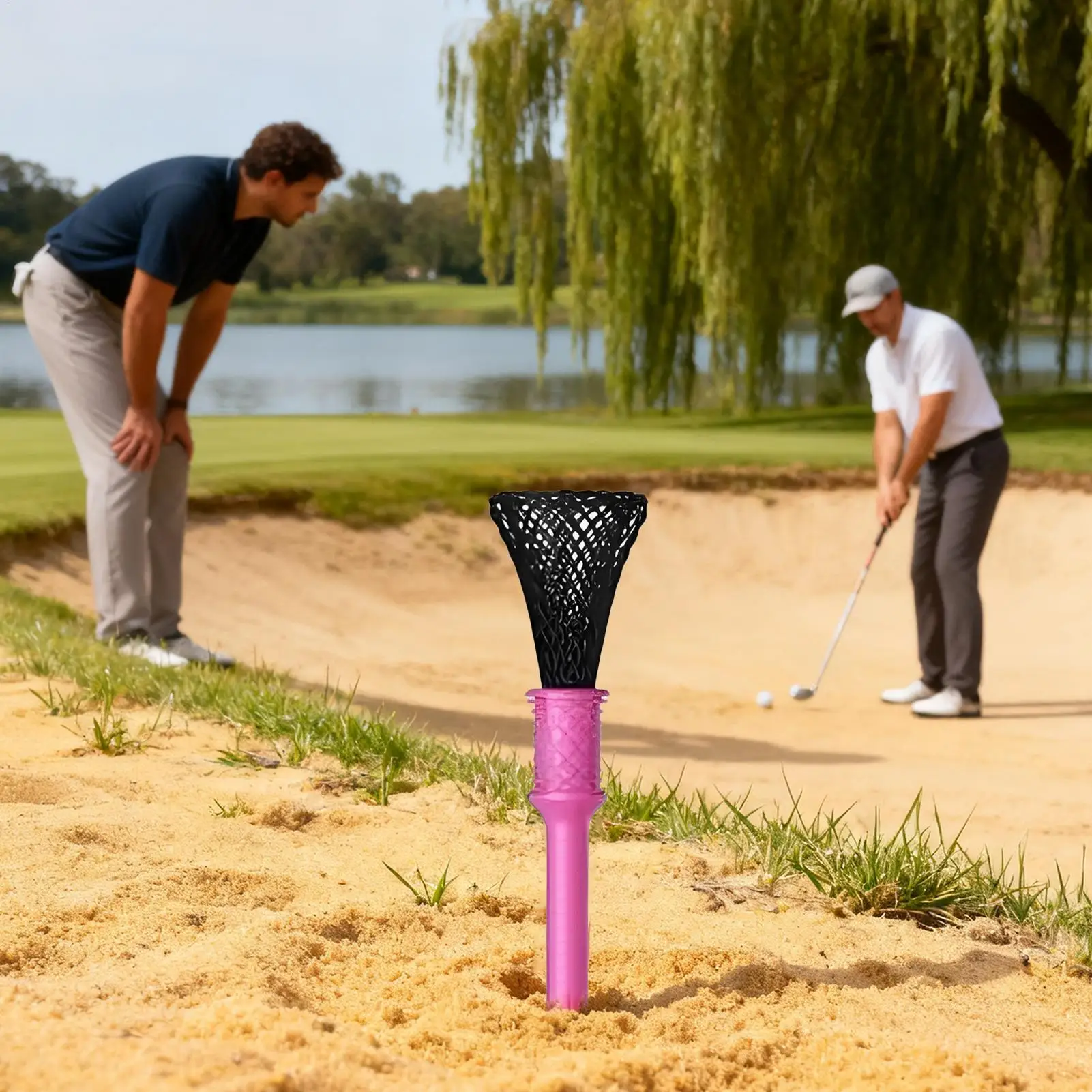 

Golf Practice Tee 3piece Mesh Design Base Reduce Friction Practice Golf Tees High-Elastic For Men Women Golfers Practice Kids