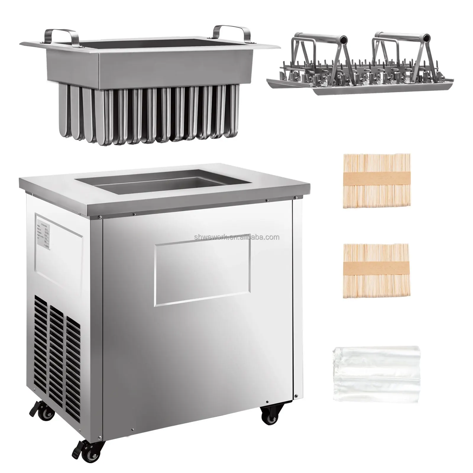 

WeWork Commercial Ice Lolly Popsicle Making Machine /Stick Pop Maker Price/ Stick Ice Cream Machine
