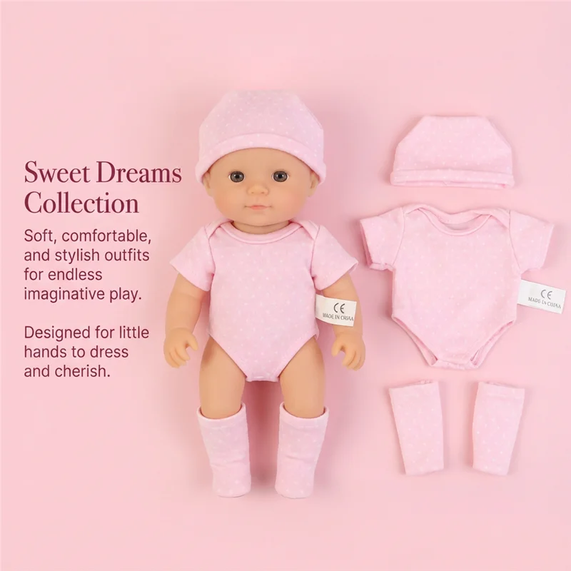 ชุดตุ๊กตา Reborn ขนาด 20 ซม. 7 นิ้ว ชุดเสื้อผ้าตุ๊กตาทารก ชุดบอดี้สูทเด็กวัยหัดเดิน กางเกงชั้นในเด็ก ชุดตุ๊กตาขนนุ่ม ชุดกระต่าย ชุดเสื้อผ้า