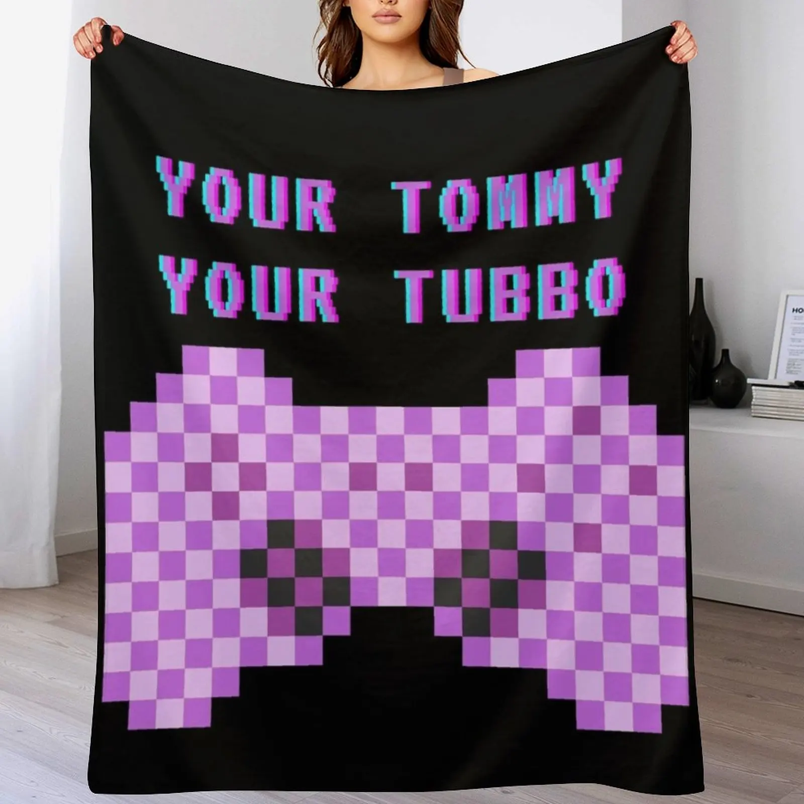 

Your Tommy And Your Tubbo Joystick Throw Blanket Soft Plush Plaid Luxury St Decorative Sofas Custom Blankets