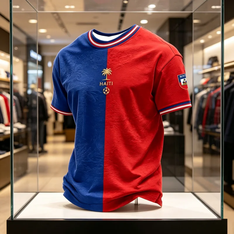 2026 New Haiti 3D Printed Fan Uniform, Suitable for Sports, Leisure, Quick Drying, Breathable Men's Parent-child T-shirt