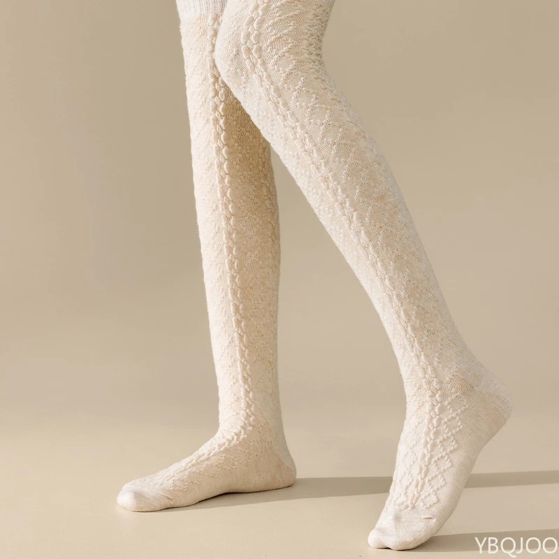 5 пар модных универсальных гольфов, женские удобные длинные носки-трубочки, осенне-зимние толстые теплые высокие носки в стиле ретро