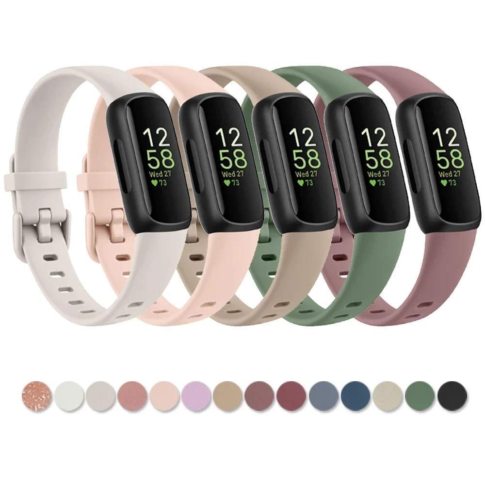 

For Fitbit inspire 3/inspire 2 Strap Band Soft Silicone Watchband Adjustable Sport Wristband For Fitbit inspire 2 3 Bracelet