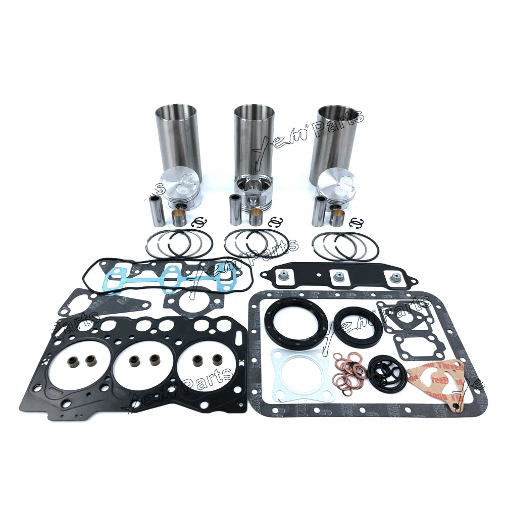 

3TNV88 Overhaul Kit With Cylinder Gasket Piston Ring Liner Kit Bearings Valves Set For Yanmar