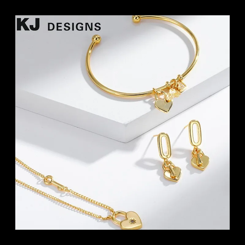 

Ожерелье с подвеской в виде замка любви из настоящего золота с медным покрытием, простой темпераментный кулон с замком для лесбиянок