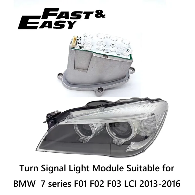 Aftermarket 6311 7339 057 63117339057 6311 7339 058 63117339058 Turn Signal Light Module for 7 series F01 F02 F03 LCI 2013-2016