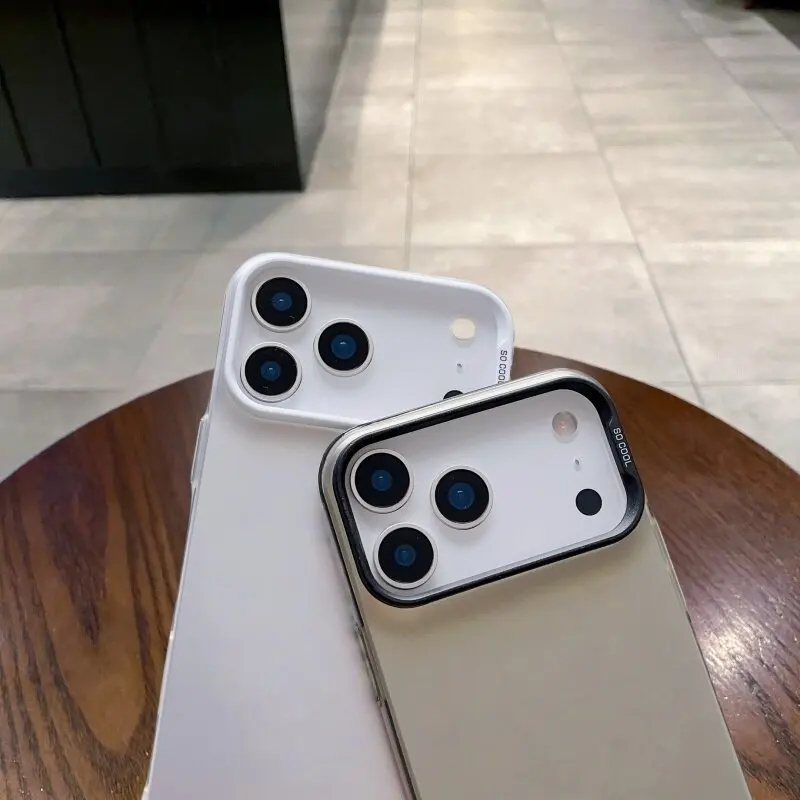 Silver IMD Matte iPhone Case with Lens Protection