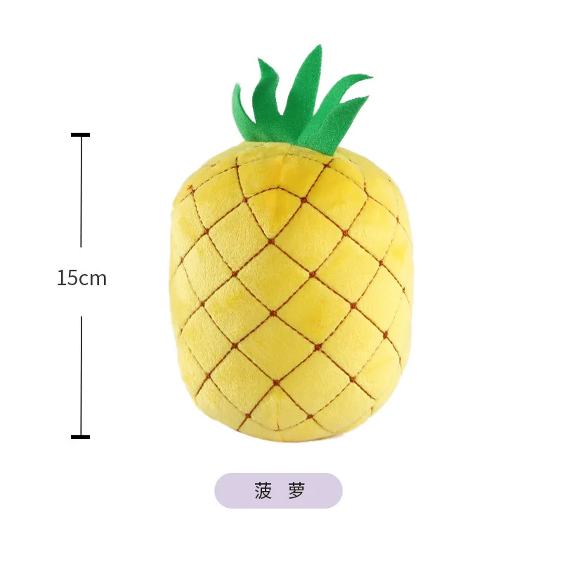 Premium assortiment gevuld fruitspeelgoed - realistische watermeloen ananas kaveloen knuffels voor fantasiespel en educatieve spellen