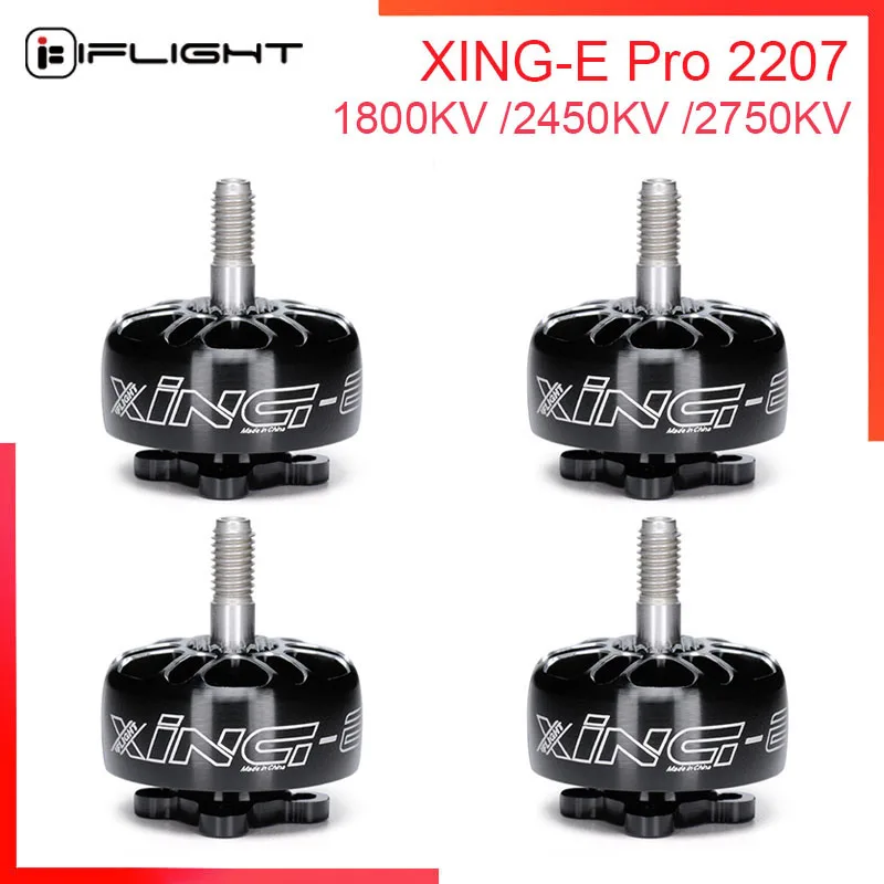 IFlight XING-E 2207 1800/2450/2750KV Unibell Brushless Motor 2-6S lipo Battery compatible 5 inch Propeller for FPV Racing Drone