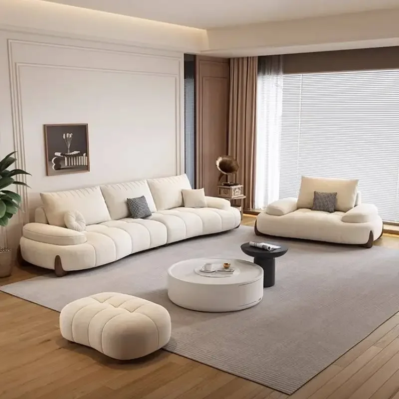 

White Vintage Living Room Sofas Leather Modern Luxury Bean Bag Living Room Sofas Floor Sectional Divano Soggiorno Furniture Home