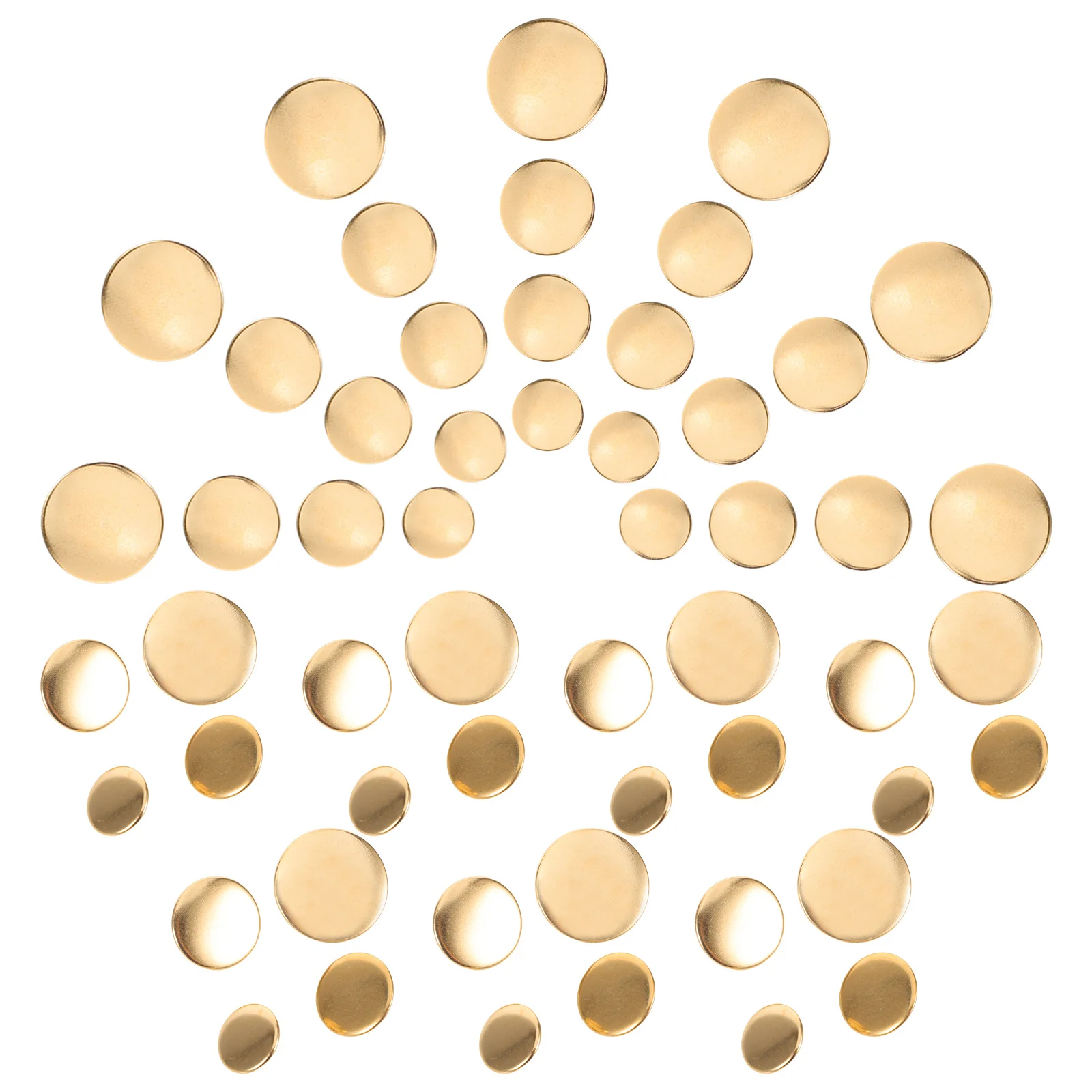 80 szt. Złote Miedziane Guziki Elegancki Okrągły Design Guziki do Mundurów, Marynarek, Garniturów, Wymienne Guziki do Szycia, Guziki do Ubrań w Stylu Vintage