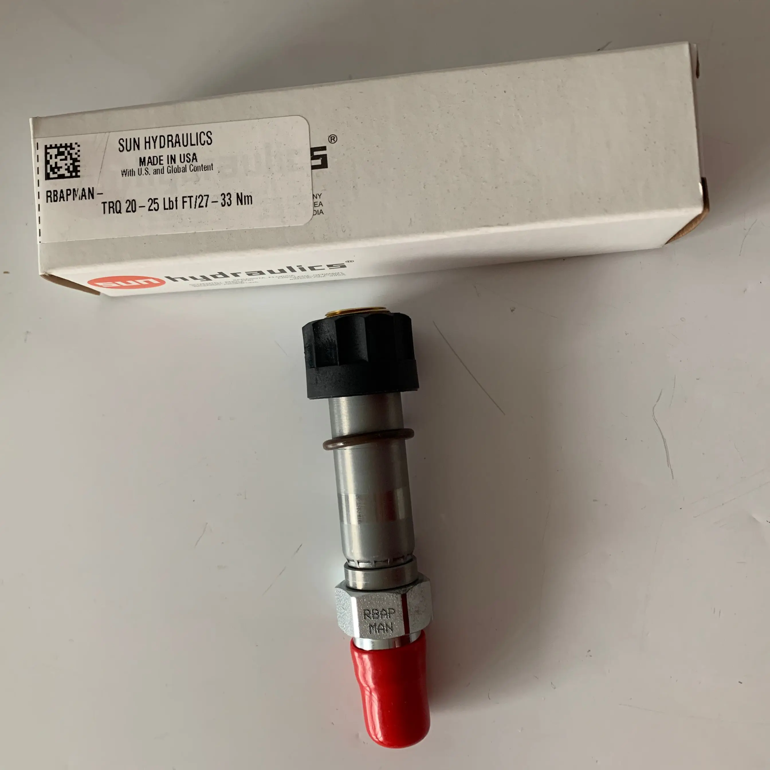 RBAP-MAN RBAPMAN RBAP MAN SUN Hydraulics Origin Electro-proportional Relief Valve - pilot Capacity Screw-in Cartridge Hydraforce
