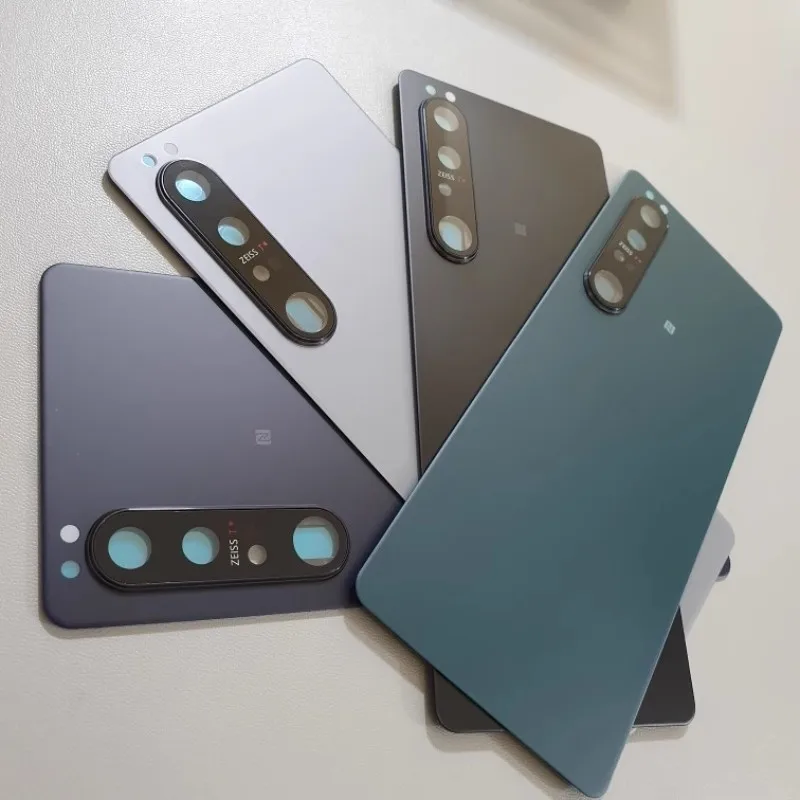 Casing penutup belakang kaca belakang untuk Sony XPERIA 1iii Mark3 XQ-BC72 X1III XQ-BC52 SO-51B SOG03 penutup belakang pintu