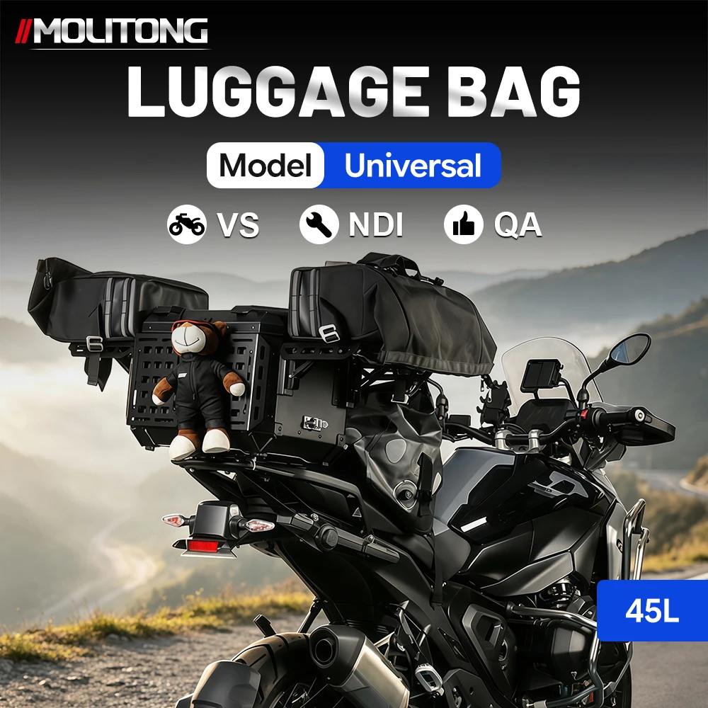 Motorcycle Expandable Hard Top Case Hanging Mount Platform Large Storage Trunk For Long‑Distance Adventure Moto Tour Accessories