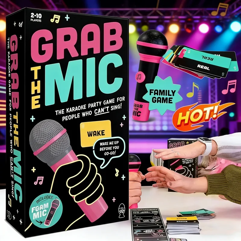 

The Singing Game Family KaraokeBoardGame A PartyBoard Game for2-10 Players Featuring 125 Lyrics CardsPerfect for gatherings