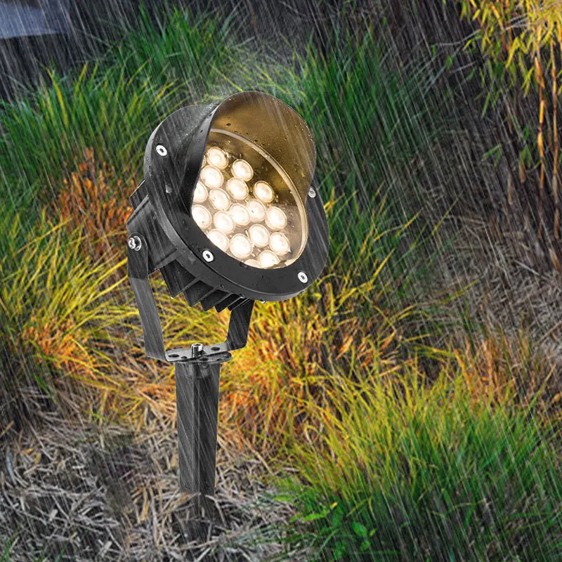 Projecteur LED imperméable, éclairage d'extérieur, luminaire décoratif de paysage, idéal pour une pelouse, une cour, un jardin, une rue ou une ville, 5/220V