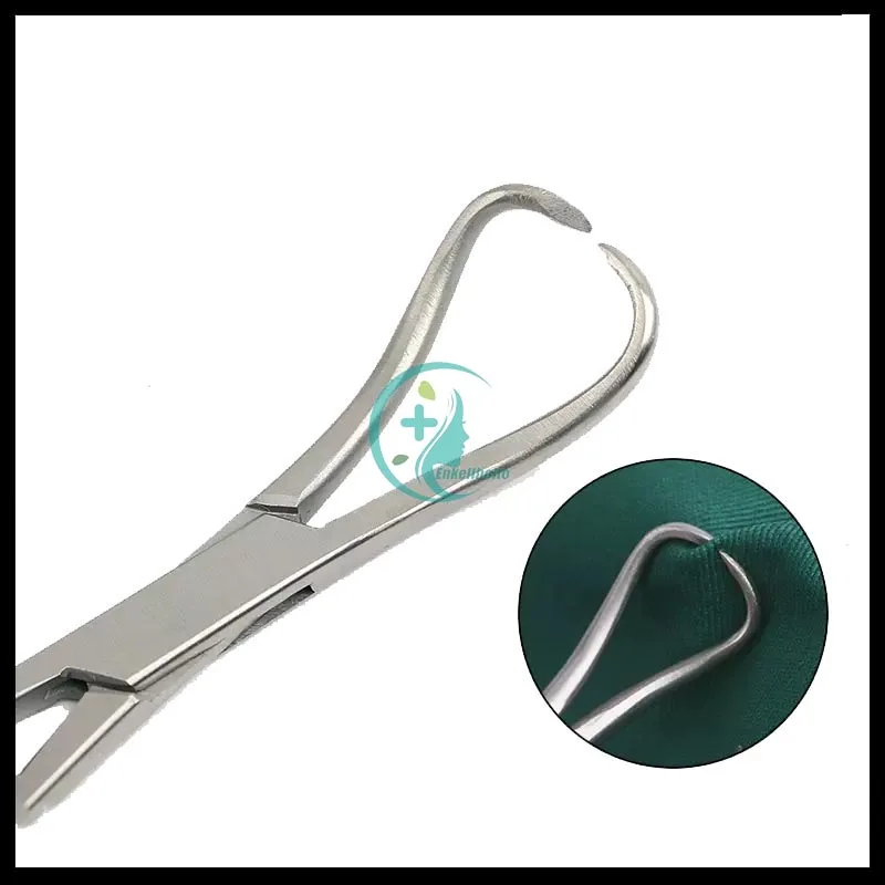 Toalha de aço inoxidável Forceps, Ferramentas de pálpebra dupla, Toalha Grasping Cloth, Instrumentos cirúrgicos, 9 cm, 10 cm, 11cm