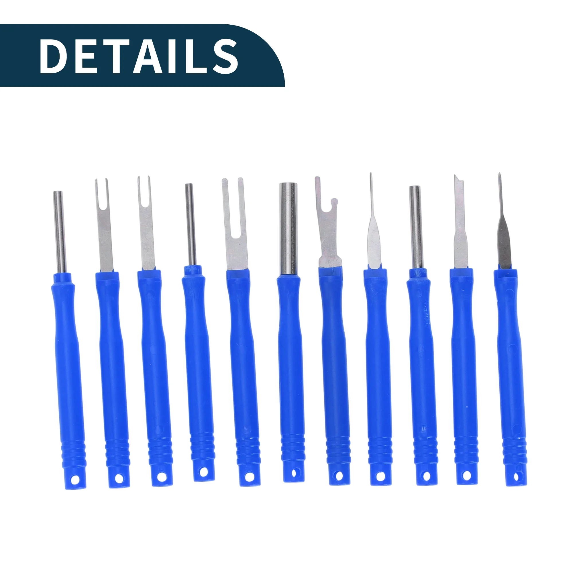 

UXCELL Автомобиль Грузовик Мотоцикл Лодка Инструмент для снятия терминала Ассортиментный комплект Разъем для проводов Набор для извлечения контактов Синий 21 шт.