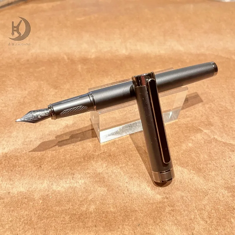 155 Luxuriöser Kugelschreiber im klassischen Design mit Konverter aus Metall, ideal für Journaling und Kalligraphie, sanftes Schreiben – Detail 2