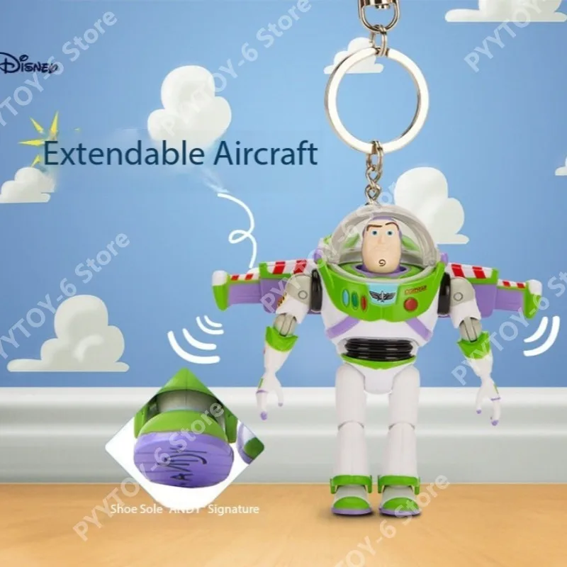 

Официальный брелок-фигурка Базза Лайтера из «Истории игрушек» от Disney с подвижными крыльями, аниме-мерч, подарок на Новый год и день рождения