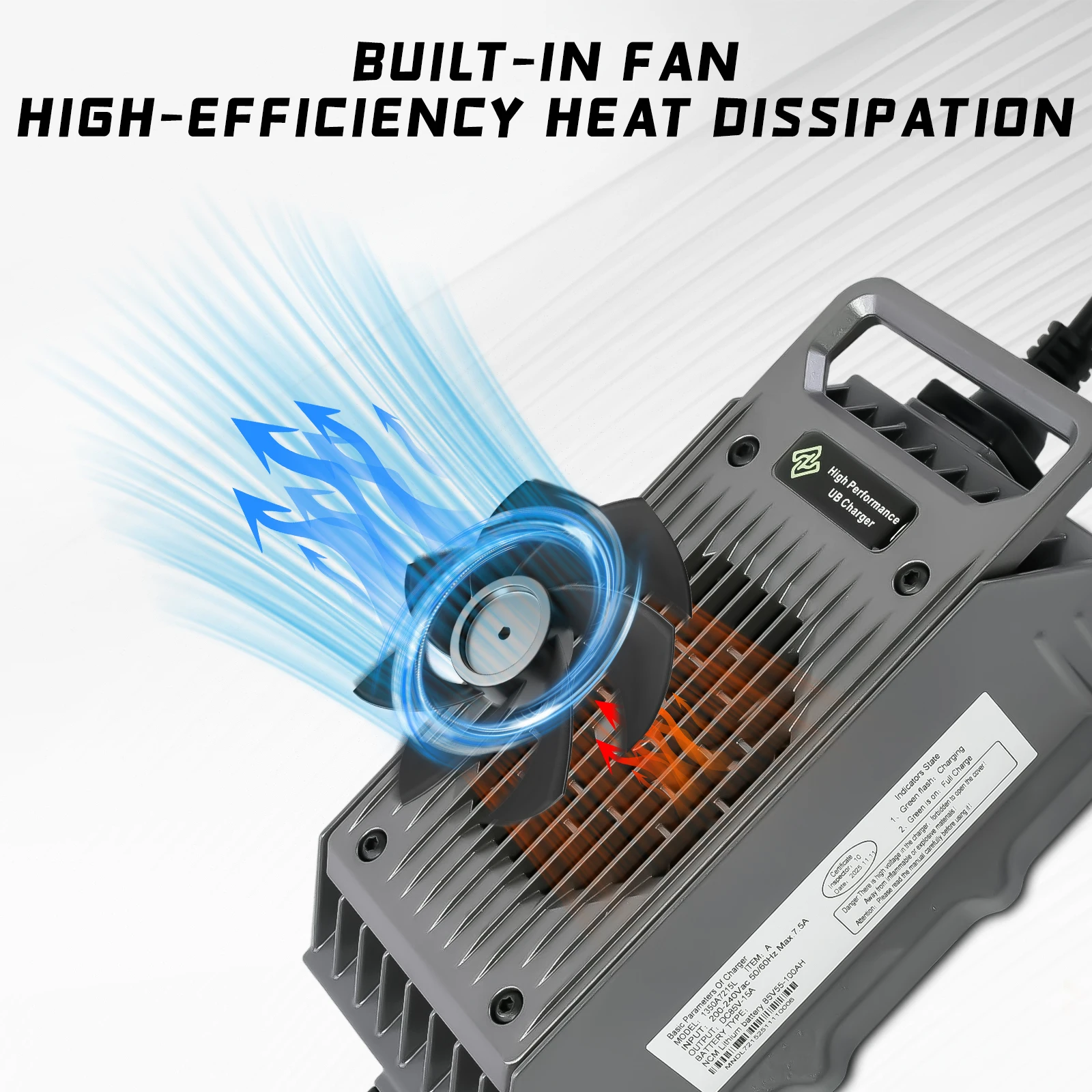 Carregador para motocicletas 85v15a, para surron ultra bee 15a, carregamento rápido, silencioso, motocicleta elétrica, dirt bike, ferramentas de carregamento ub