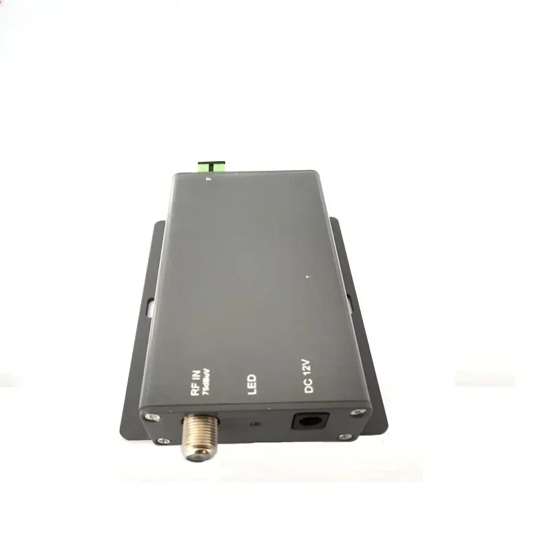 Para Hotel bajo 10km proyecto pequeño salida dual 10 mw + 10dbm 1310nm o 1550nm mini transmisor de fibra óptica de TV modulado interno