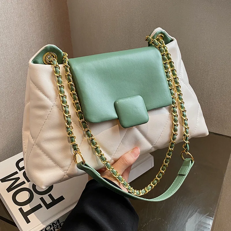 

Vintage Brand Designer Chain Shoulder Crossbody Bag for Women Handbag and Purses 2023 New Ladies Messenger Bags High Quality