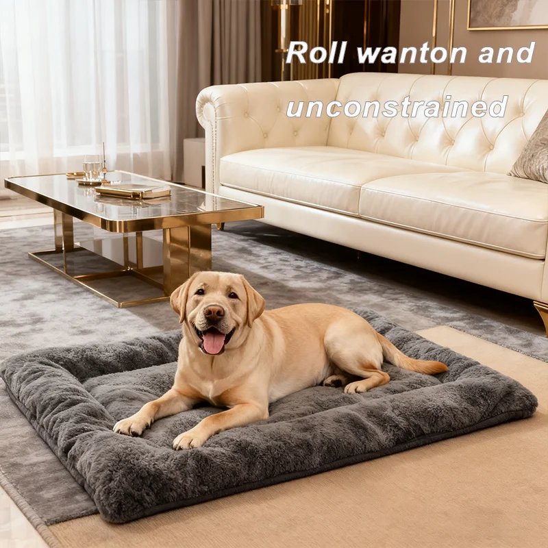 

Супермягкий утолщенный полиэстеровый коврик для кошек и собак — новая горячая распродажа, очень большой диван-кровать 120*60 см для больших пород в помещении